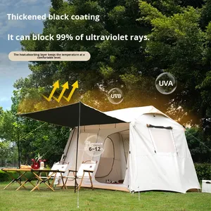 Tente de camping personnalisée New Cloud Dancer 6.0 Ridge, quatre saisons, double couche, structure en acier, tissu Oxford, 3-4 personnes, entièrement automatique - Product Image 3