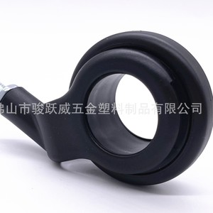 Furniture Casters <b>Plastic</b> Polyurethane <b>Wheel</b> 90mm Threaded Stem Quiet Wear Resistant Modern Design - Product Image 2