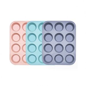 Moule à gâteau en silicone personnalisé pour chocolat, gelée, pudding, desserts, 12 cavités, forme ronde, moules en silicone pour la pâtisserie - Product Image 3