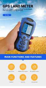Appareils de test GPS NOYAFA, compteur de surface GPS capable d'afficher les valeurs de mesure, de suivre les trajets et de calculer automatiquement le <span class=keywords><strong>prix</strong></span> (NF-198) - Product Image 2