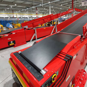 Truelinew yeni özel teleskopik kauçuk bant konveyör Motor ayarlanabilir paslanmaz çelik kamyon boşaltma üretim tesisi perakende - Product Image 1