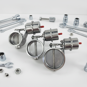 JTLD Valve de contrôle d'échappement universelle en acier inoxydable de 3 pouces compatible Golf R, à commande par surpression et déclenchement par vide, finition lisse - Product Image 6