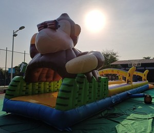 Tobogán Inflable Gigante de Gorila de la Selva con Piscina Extraíble, Equipo de Juego Acuático Comercial para Exteriores - Product Image 2