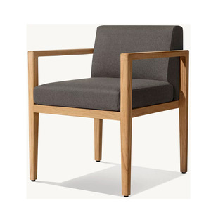 Ensemble de table à manger moderne en teck et rotin de 84 pouces avec 8 chaises pour hôtels, jardins, parcs ou villas - Product Image 4