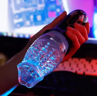 Männlicher Masturbationsbecher mit 5 Rotations- und 10 Vibrationsfrequenzen, Elektrischer Masturbationsbecher, Männliches Masturbationsspielzeug