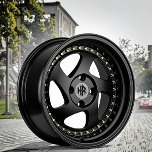 Nouvelle jante en aluminium JDM de 15 pouces, haute performance, super légère, rouge bonbon, 8 branches, design classique CE28, ET 20-35 mm, 5x114.3 - Product Image 2