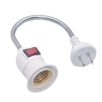 Led Socket E14 to E27 Plastic IP20 Lamp Holder Adapter with Mount Lighting Accessories