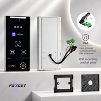 Système de contrôle d'accès de sécurité FCV4905 intelligent avec reconnaissance faciale IA, écran tactile, stockage cloud, gestion des pointages et vision nocturne