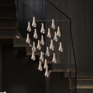 Murano Artistieke Luxe Paard Fancy Kristal Led Kroonluchter Voor Lobby Villa Hotel Trap Bruiloft Plafondlamp-Uniek Ontwerp - Product Image 2