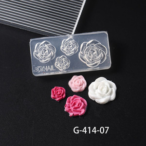 Nouveau Produit, Moule en Silicone 3D pour Décorations d'Ongles en Résine, Moule à Breloques Nail Art en Silicone Design Floral - Product Image 6