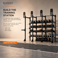 Pack d'accessoires d'entraînement KANDO Fitness Race avec options de poids réglables, construction en caoutchouc durable et design antidérapant pour