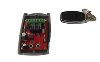 RF 433mHz DC 12V-24V Transmisor receptor de relé fijo Rango de 100m Interruptor de control remoto inalámbrico Motor de puerta de garaje Abridor de puerta