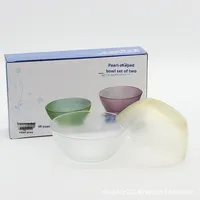 Ensemble de Bols à Perles en Verre Colorées Jetables pour Maison, Desserts, Salades, Fruits – Idéal pour Fêtes, Cadeaux et Événements