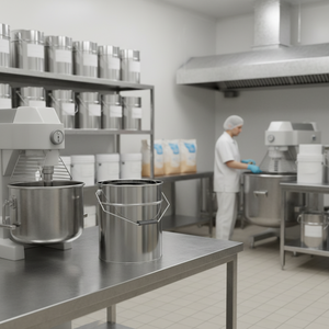 Kontensan Cylinder <b>Tin</b> Can 18 Lt Glucose Syrup <b>Bucket</b> L746 Model Turkey 270 X H320mm - Product Image 3