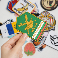 Badge brodé 3D personnalisé, transfert thermique, patch brodé avec logo personnalisé pour vêtements