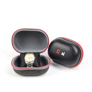 Custom Portable PU and Oxford Material Hard EVA <b>Watch</b> Pouch Travel Waterproof Zipper <b>Watch</b> <b>Case</b> with Pillow Stylish Bag - Product Image 4