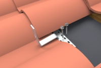 Support de montage de panneau solaire en alliage d'aluminium anodisé CHIKO CK-FTH-01 pour tuiles de toit, rail pour toit plat, garantie 10 ans, résistance au vent 60 m/s