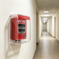 Boîtier de protection extérieur étanche pour point d'appel incendie avec alarme sonore anti-déclenchement accidentel pour alarme incendie manuelle