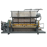 Machine à fabriquer des barquettes à œufs en alvéoles, 9500 pièces/h, moulage en pâte à papier pour les élevages de volailles