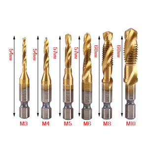 חתיכות קידוח סט ברזים להגדיר ברזים גבוהה מהירות גבוהה משושה בורג חוט מוט הברגה <span class=keywords><strong>m3</strong></span> m4 m5 m6 m8 עבור שימוש מכונה - Product Image 5
