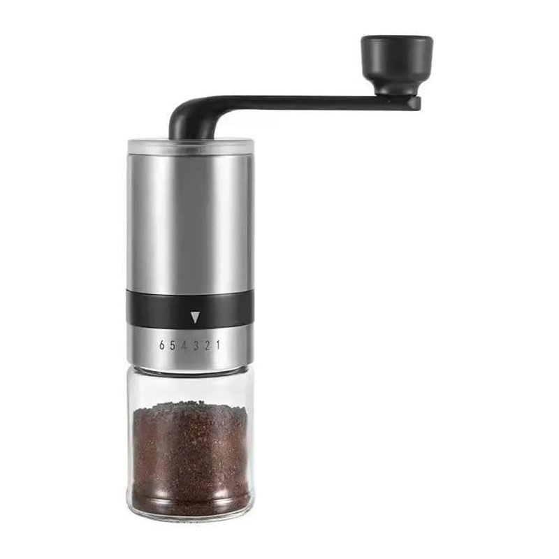 # K1*moledor de café*mango de plástico+tapa de acero inoxidable+boca de cerámica