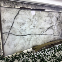 Comptoir de cuisine au design moderne, pierre artificielle flexible décorative pour hôtel, dalle de pierre d'albâtre, onyx rétroéclairé, transtones TA-117