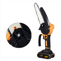 Mini tronçonneuse électrique industrielle de 6 pouces, moteur sans balais, batterie lithium-ion, scie à bois portative pour la coupe du bois