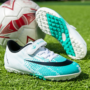 Chaussures de football pour enfants S-LieNiao, crampons TF, tige en mesh, semelle extérieure en caoutchouc, pour filles, entraînement et matchs d'été - Product Image 2
