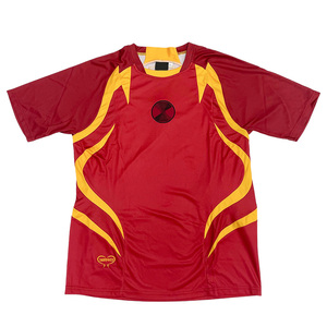 Camisetas de Fútbol Retro Estilo Urbano Personalizadas OEM, de Secado Rápido, Transpirables, de Poliéster Tejido, Talla Grande - Product Image 3