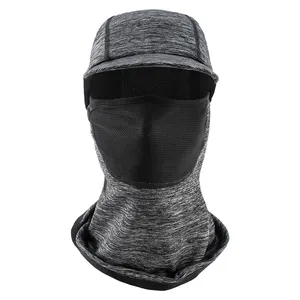 Cache-cou d'hiver en polaire couvrant le visage coupe-vent demi-cagoule pour le ski et le cyclisme par temps froid.