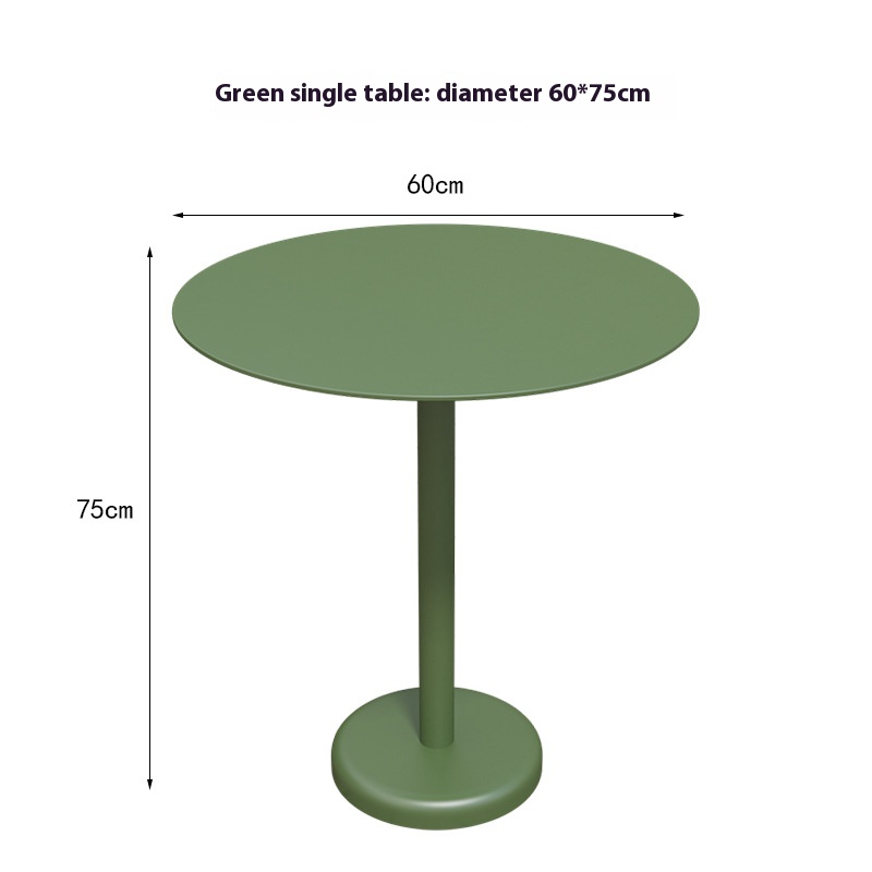 Tavolo rotondo verde 60 cm