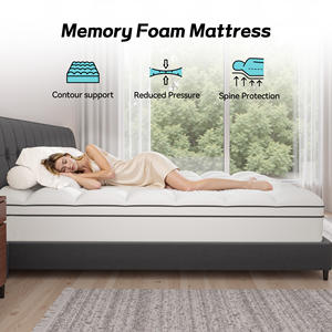 Colchón de Espuma Viscoelástica con Gel Refrigerante, Transpirable y Duradero, Soporte Ergonómico, Tela Suave al Tacto para Dormitorio, Todos los Tamaños - Product Image 5