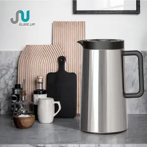Frasco de café y té ecológico con revestimiento de vidrio, jarra de agua aislada, frasco de café, frasco de vacío frío y caliente