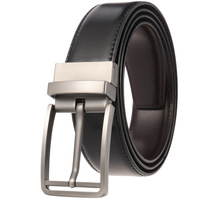 Nouveau Gros Logo Personnalisé Réversible À Double Usage Affaires Style Rotation Boucle Ceinture