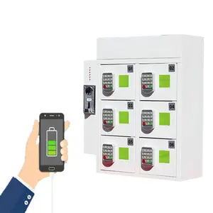 Openbare Muntautomaat Wachtwoordvergrendeling Laadstation Kiosk Mobiele Telefoon Oplader Locker Dispenser