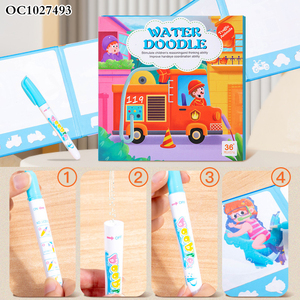 Livres d'autocollants d'animaux marins assortis, jouets pour enfants, formes et couleurs, jeu éducatif précoce, livre de gribouillage aquatique, premier livre d'activités pour filles - Product Image 5