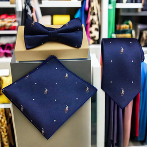 <span class=keywords><strong>3</strong></span> pezzi in microfibra poliestere modello animale cravatta regalo Set include cane pollo cavallo tascabile papillon quadrato - Product Image 5