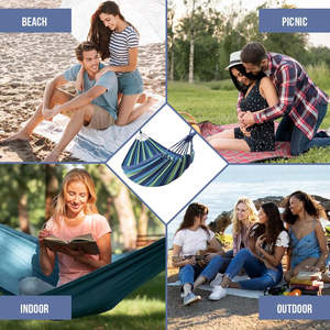 Hamac double épais le plus vendu pour le <span class=keywords><strong>camping</strong></span>, l'exploration et le tourisme, exclusivement pour les marchands étrangers - Product Image 5