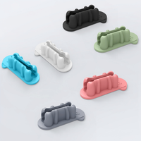 YDS Petits supports muraux auto-adhésifs pour organiser le bureau, porte-crayons et stylos pour tableau noir, supports à clips en silicone pour marqueurs