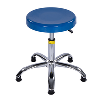 Tabouret ESD pivotant réglable en hauteur B04 pour école, hôpital, laboratoire propre, atelier de sciences physiques, ligne de production, dentisterie, médecin