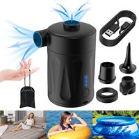 Pompe de gonflage 4000mah rechargeable par USB pour le camping en plein air pour le matelas 5000pa Mini pompe à air électrique rechargeable