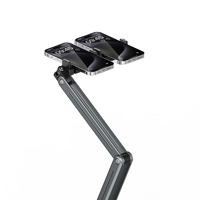 Tablette col de cygne support de sol pour iPad téléphones paresseux 360 rotation pliable robuste en alliage d'aluminium long bras support de téléphone