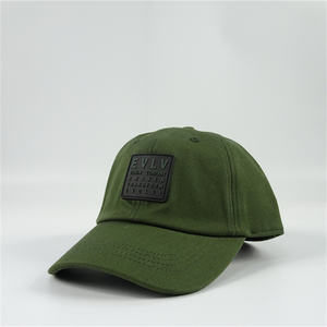 कस्टम पुरुष उच्च गुणवत्ता वाले 108*56 कॉटन टवील रबर पैच बेसबॉल कैप प्रिंट टेप स्पोर्ट्स कैप ऑलिव में - Product Image 1