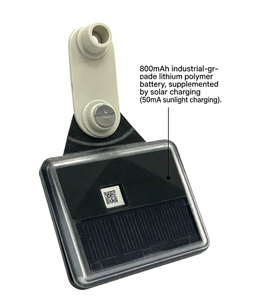 Etiqueta de Oreja <span class=keywords><strong>GPS</strong></span> con Energía Solar de 868 MHz, 915 MHz, 470 MHz, para Ganado Vacuno, Rastreador <span class=keywords><strong>GPS</strong></span> para Animales, Etiqueta de Oreja <span class=keywords><strong>GPS</strong></span> para Ganado - Product Image 2