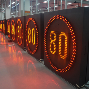 Glare-LED Radar base di messaggistica variabile bordo limite di velocità schermo di visualizzazione a LED cartello stradale cartello di bordo del limite di velocità a LED - Product Image 4
