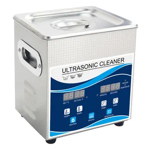 Portable Ultrasound Washing Machine 60W 2L Variable Wave Degas Ultrasound Washer For Jewelry Eyeglass Dental Dentures Brace