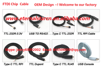 Cable USB con Chip FTI. CONVERSOR USB a RS232