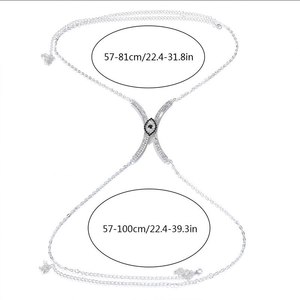 Devil olho de peito com strass, suporte de peito para mulheres <span class=keywords><strong>sexy</strong></span> corrente corporal sutiã <span class=keywords><strong>sexy</strong></span> jóias <span class=keywords><strong>sexy</strong></span> - Product Image 5