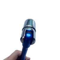 Clé de sécurité pour échafaudage à tête pivotante - Douille CRV 7/16 pouces, aluminium anodisé bleu