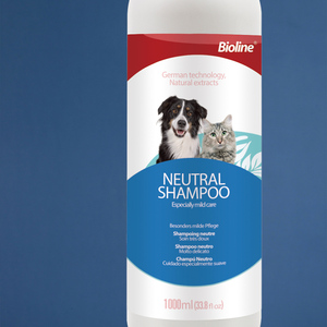 Champú para Perros Bioline Sin Fragancia, Neutral, con Función de Masaje, Botella de Plástico para Uso en el Baño, <span class=keywords><strong>1L</strong></span> - Product Image 4